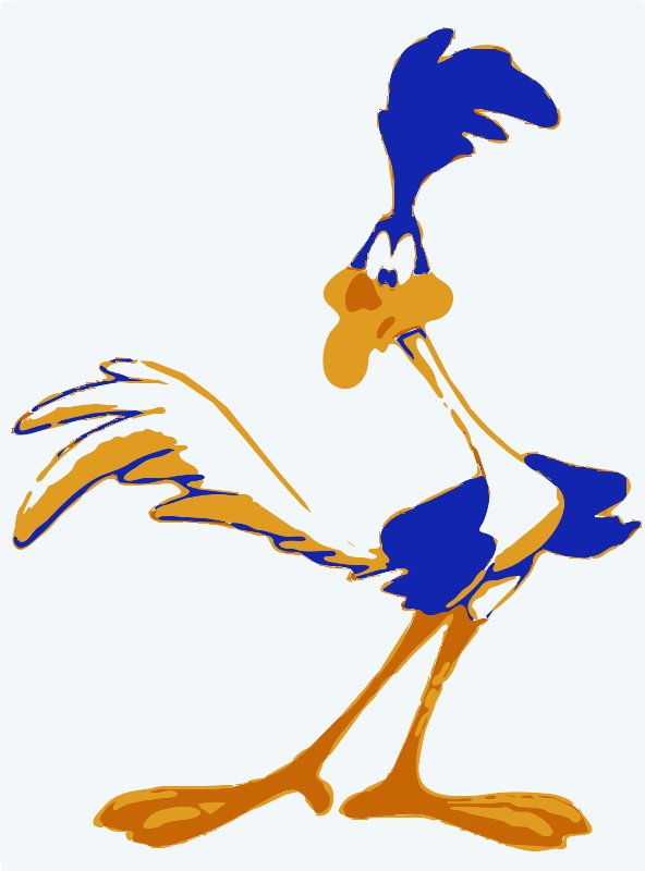 Stencil of Roadrunner