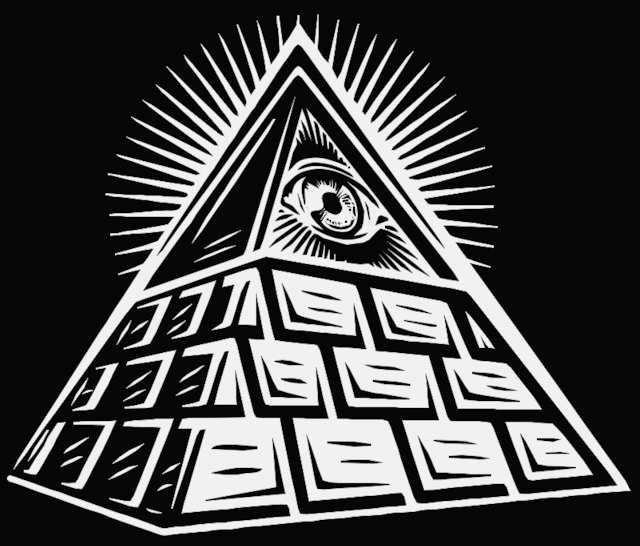 Stencil of Illuminati Symbol