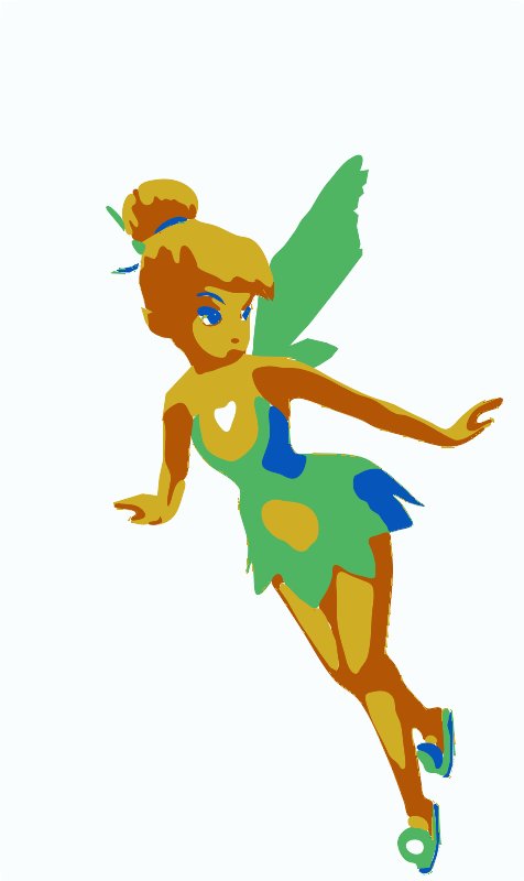 Stencil of Tinkerbell