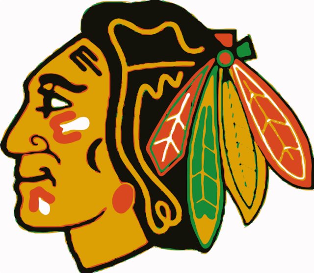 Stencil of Chicago Blackhawks