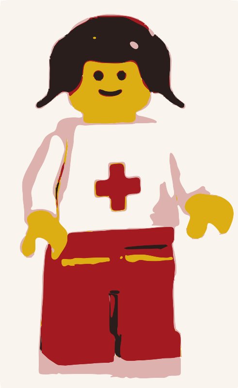 Stencil of Lego Nurse