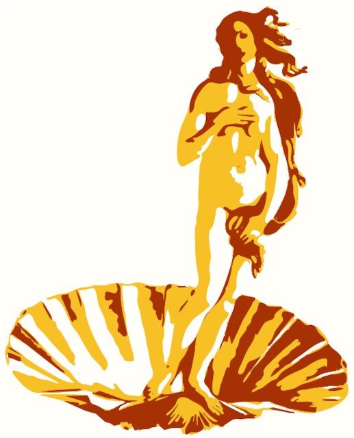 Stencil of Birth of Venus