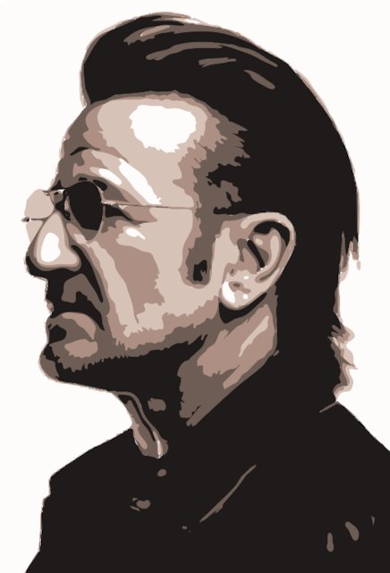 Stencil of Bono