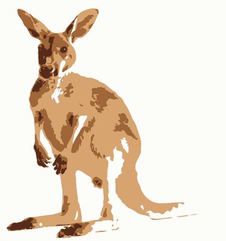 Stencil of Kangaroo