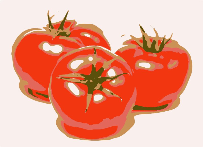 Stencil of Tomatoes