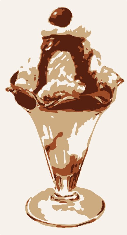 Stencil of Sundae