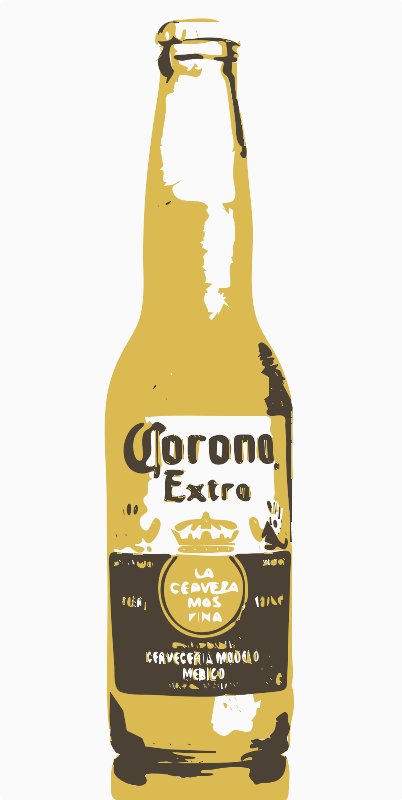 Stencil of Corona Beer