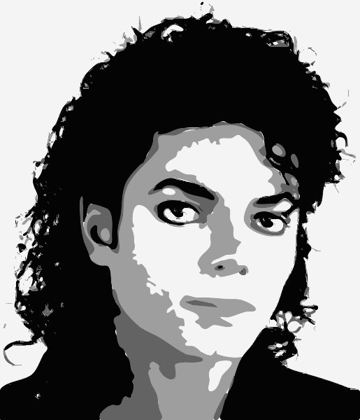 Stencil of Michael Jackson