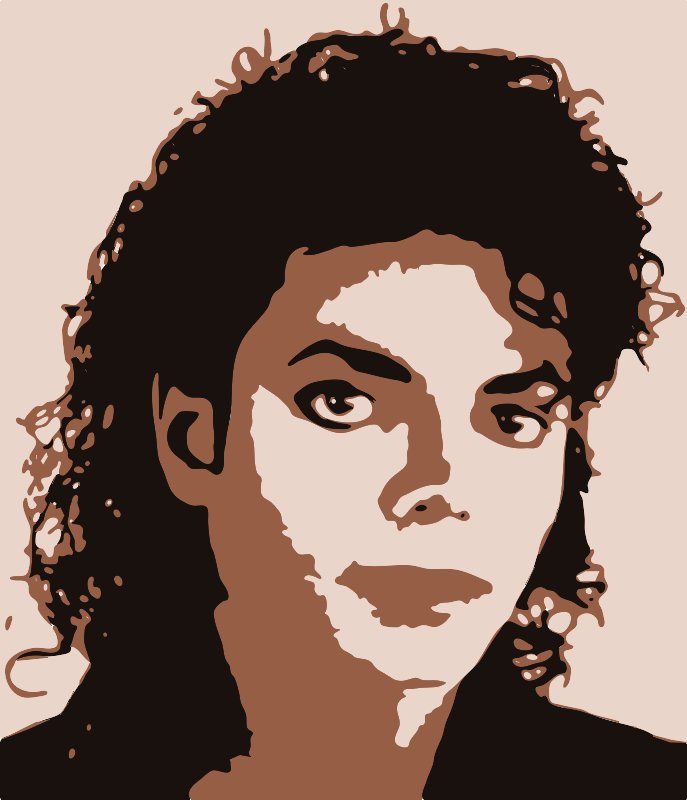 Stencil of Michael Jackson