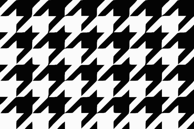 Stencil of Houndstooth Plaid