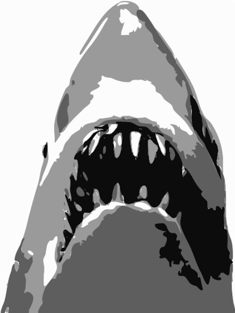 Stencil of Jaws