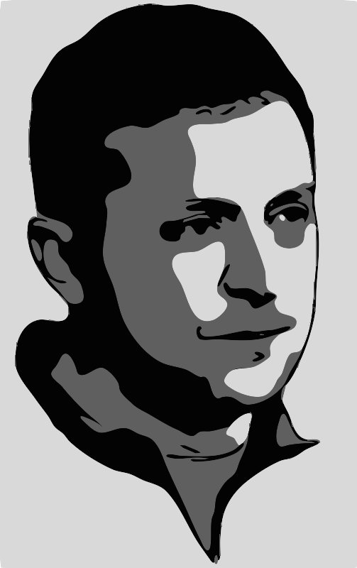 Stencil of Volodymyr Zelenskyy