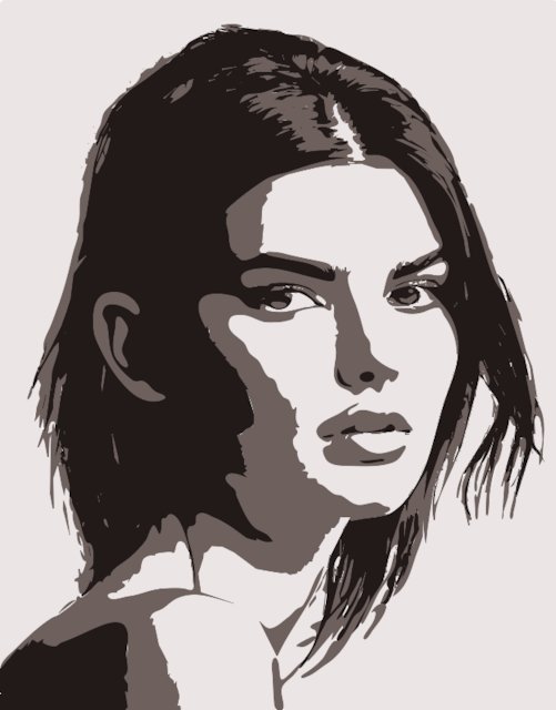 Stencil of Kendall Jenner
