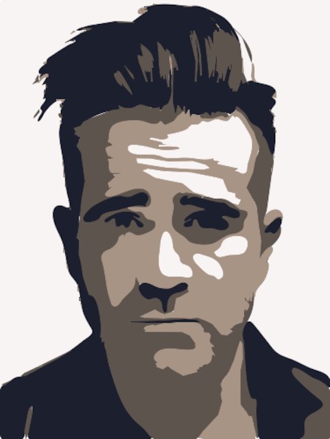 Stencil of Colin Farrell