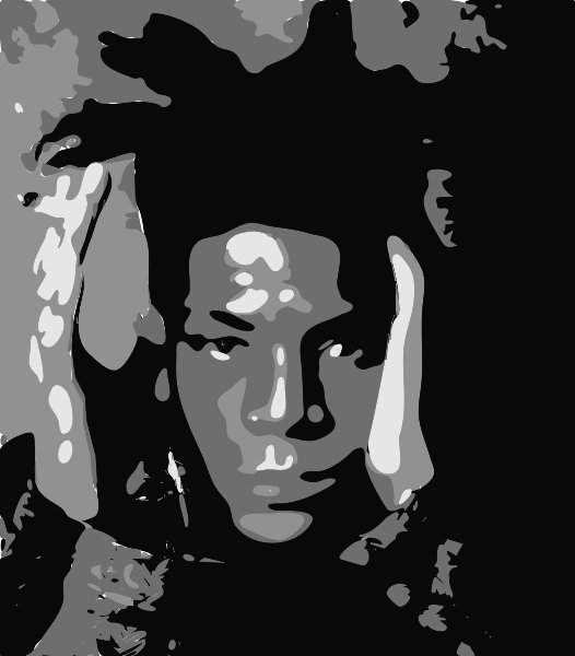 Stencil of Basquiat