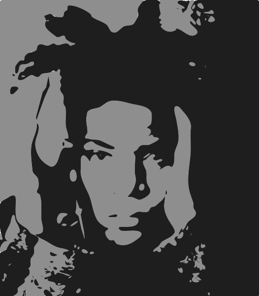 Stencil of Basquiat