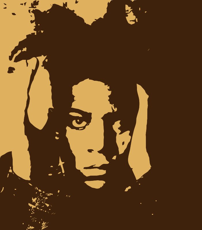 Stencil of Basquiat