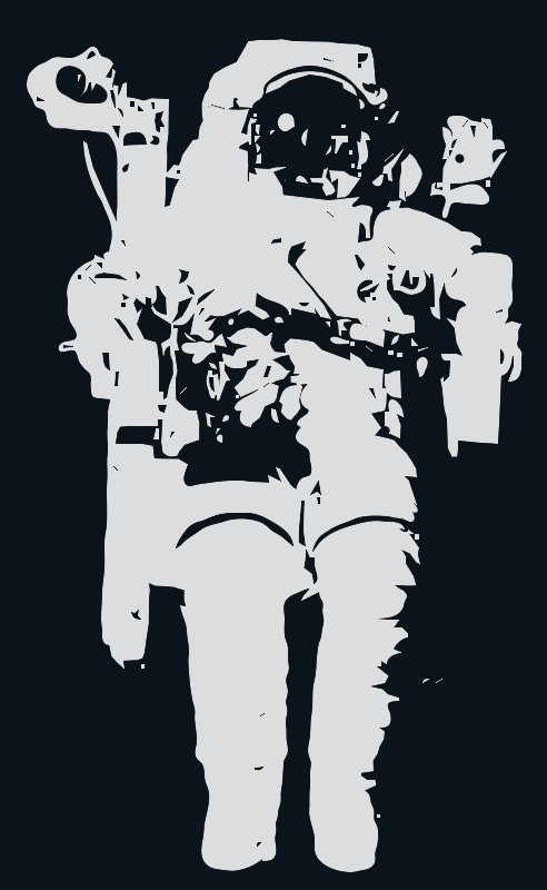 Stencil of Astronaut