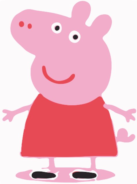 Stencil of Peppa Pig