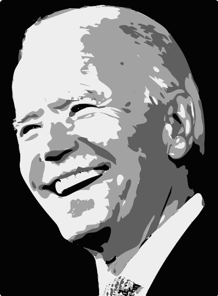 Stencil of President Biden