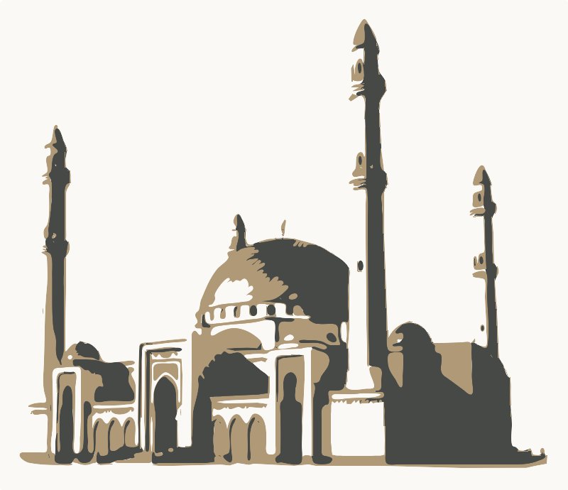 Stencil of Mosque