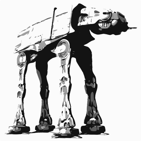 Stencil of AT-AT