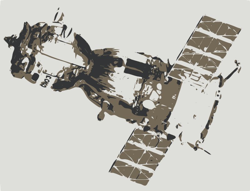 halftone stencil of Soyuz