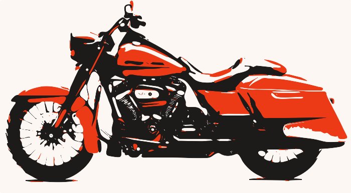 Stencil of Harley Davidson
