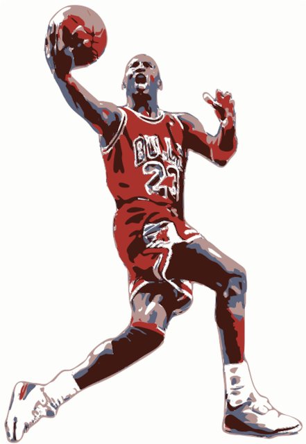 Stencil of Michael Jordan