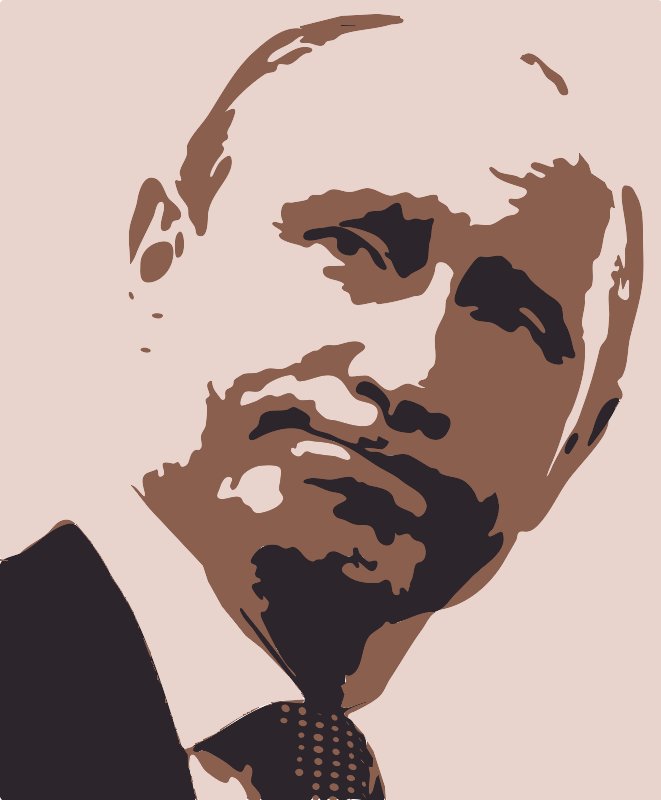 Stencil of Putin