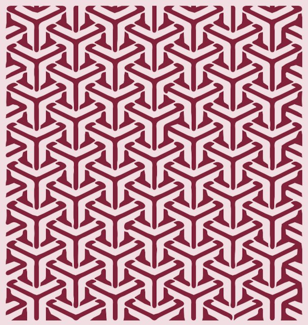 Stencil of Goyard Pattern