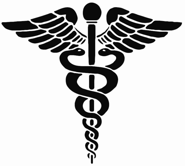 Stencil of Caduceus