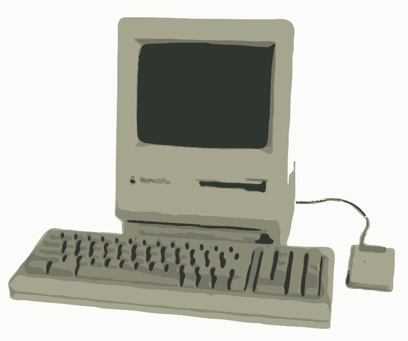 Stencil of Macintosh