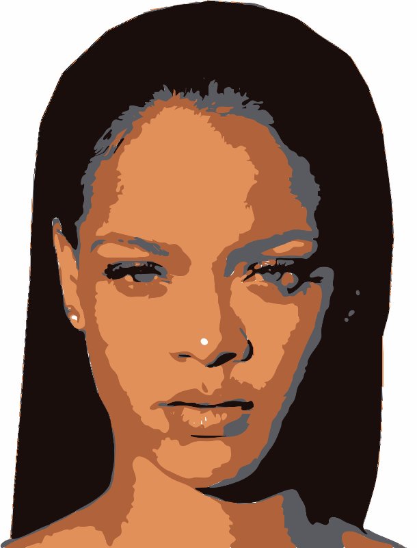 Stencil of Rihanna