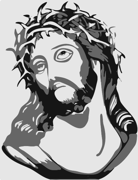 Stencil of Crown of Thorns
