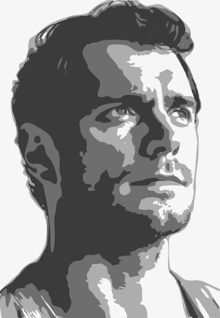 Stencil of Henry Cavill