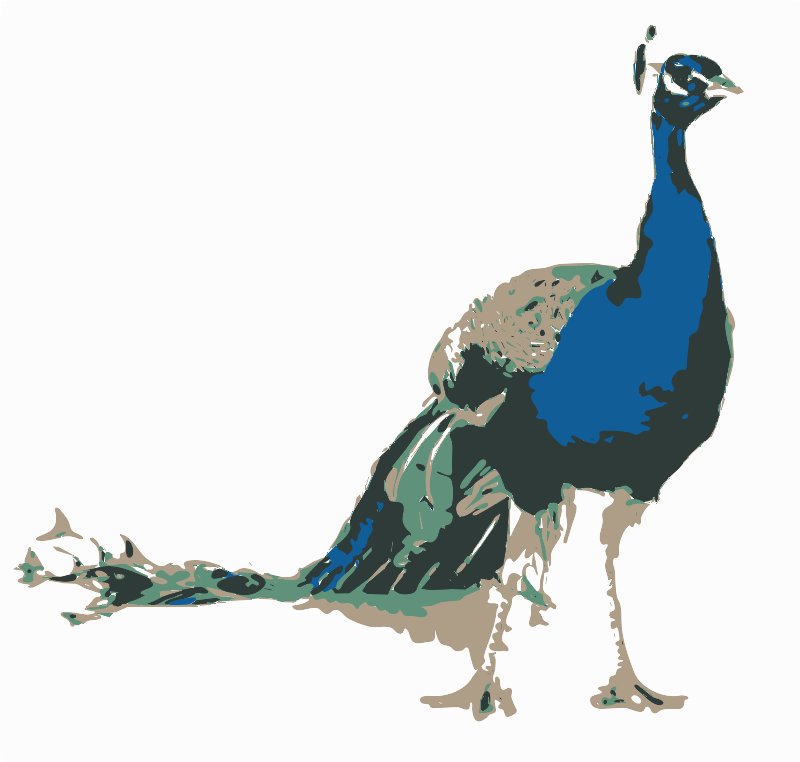 Stencil of Peacock