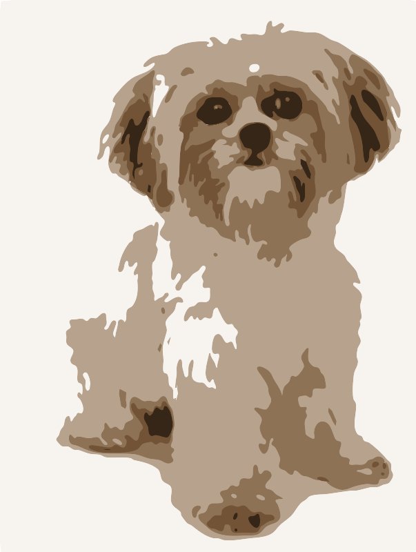 Stencil of Shih Tzu