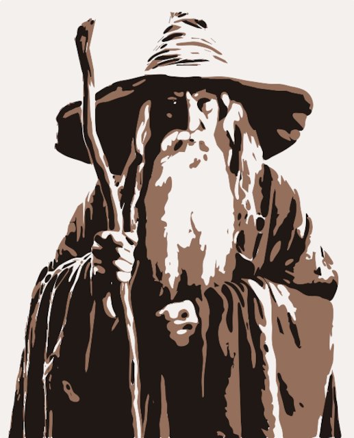 Stencil of Gandalf