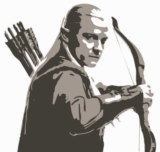 Stencil of Legolas