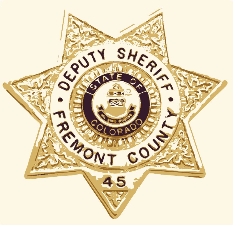Stencil of Sheriff's Badge