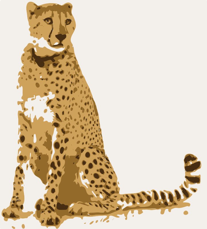Stencil of Cheetah