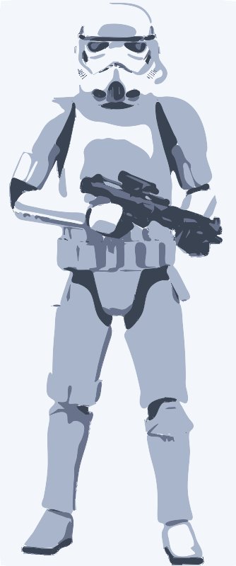 Stencil of Stormtrooper