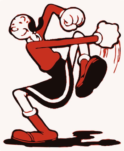 Stencil of Olive Oyl