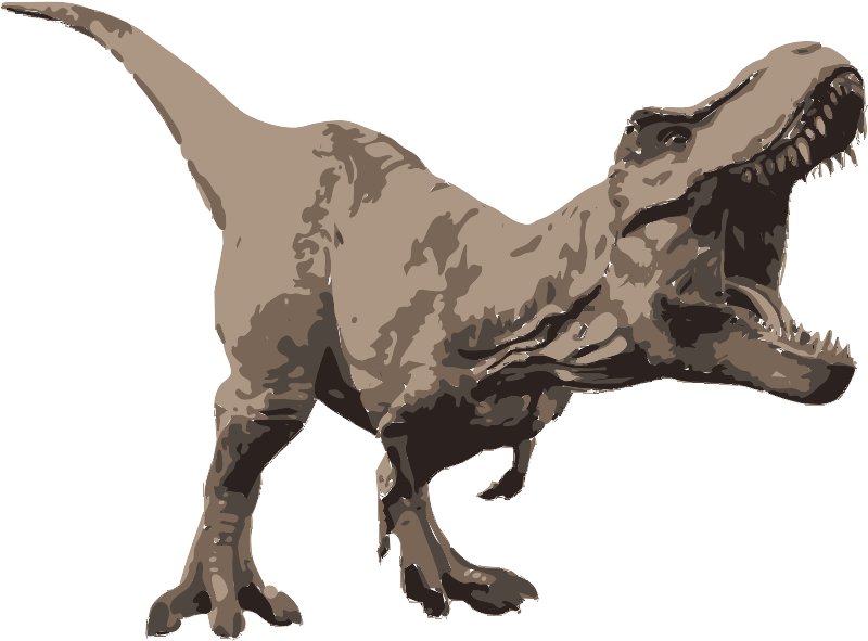 Stencil of Tyrannosaurus Rex