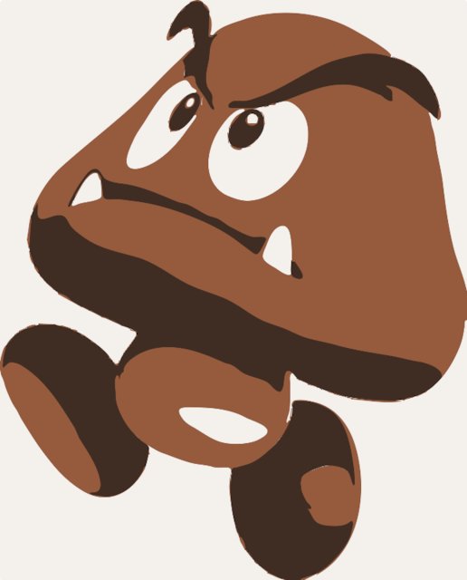 Stencil of Goomba