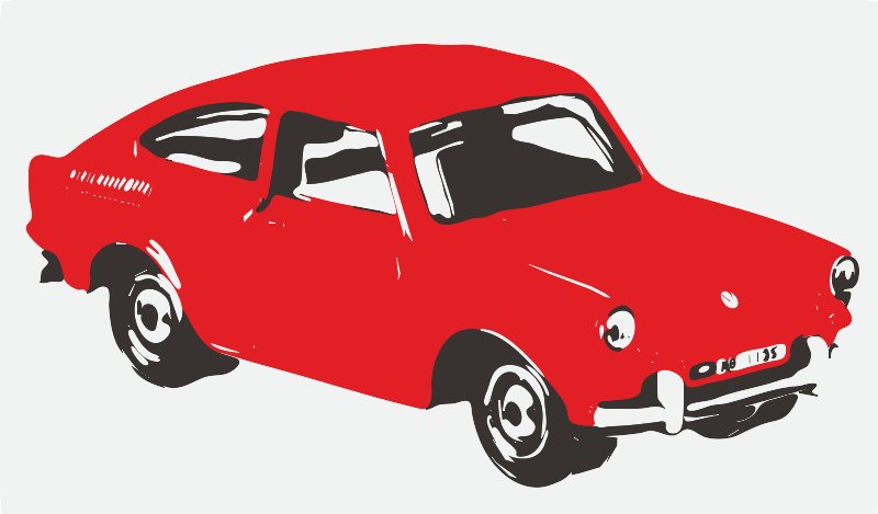 Stencil of VW Fastback