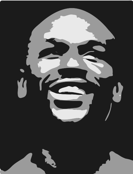 Stencil of Floyd Mayweather