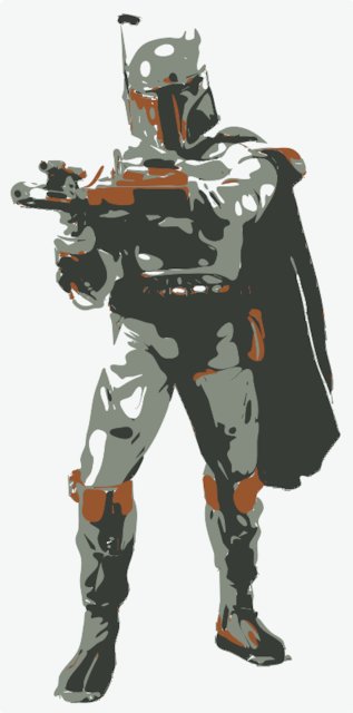 Stencil of Boba Fett