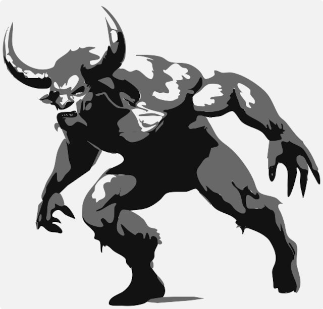 Stencil of Minotaur